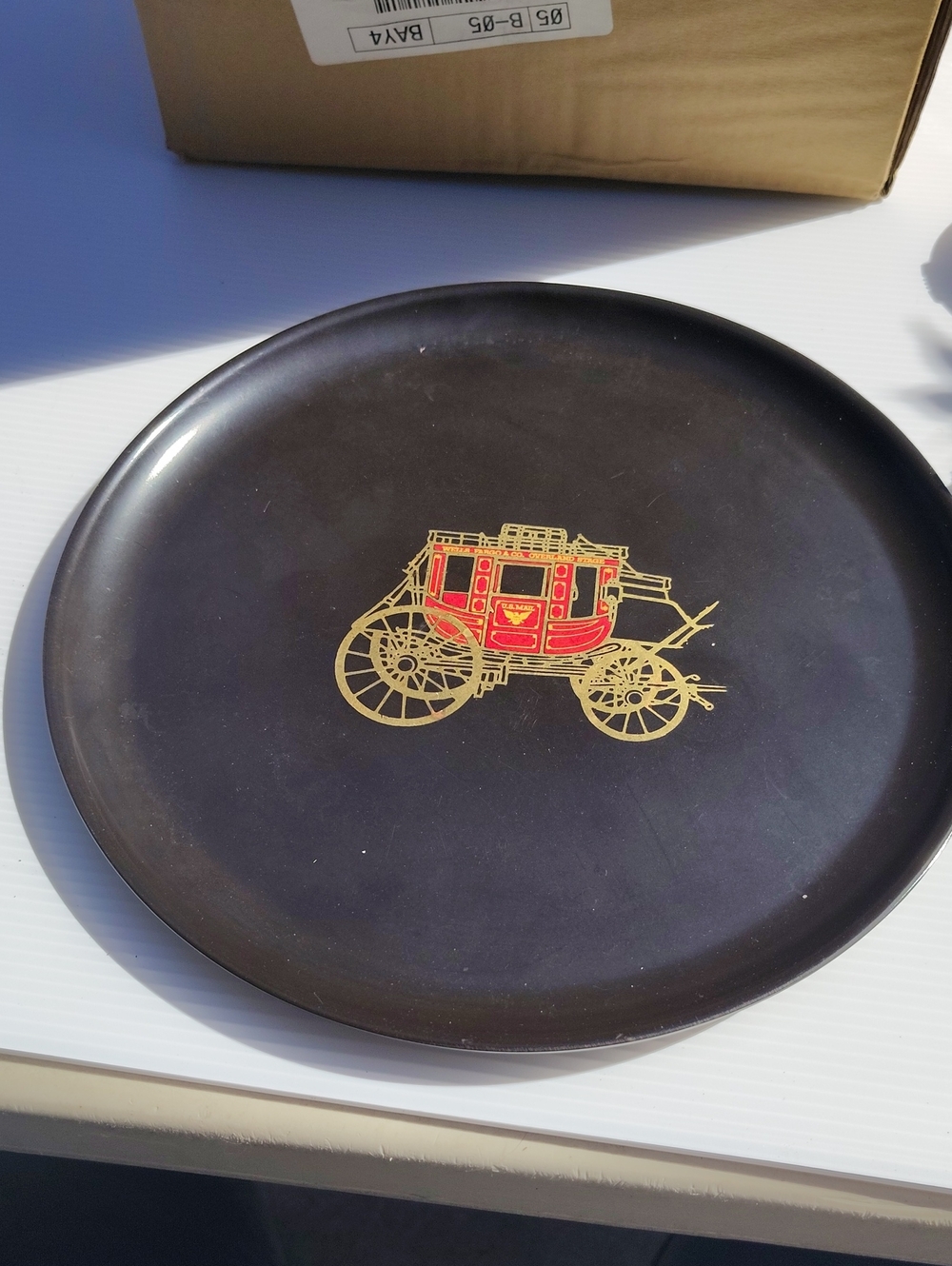 Couroc Round Carriage Tray